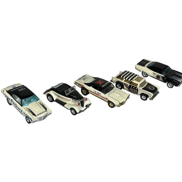 5 Hot Wheels Cop Rods Police Car Die-Cast Collectibles Nomad RR Chevelle GTO - Picture 2 of 4
